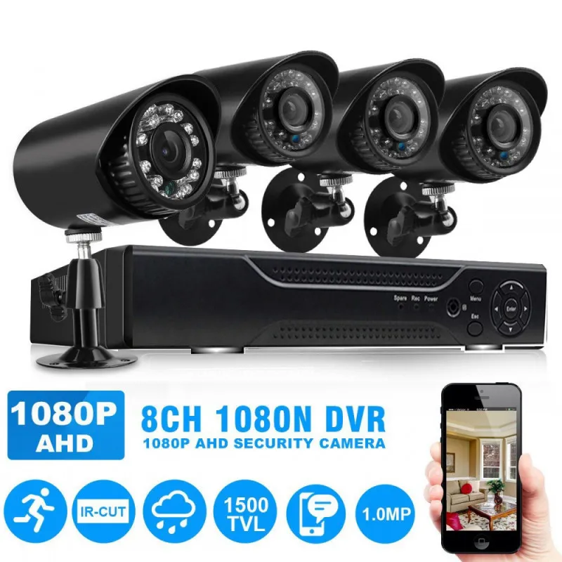 Kit supraveghere 4 camere CCTV Ahd