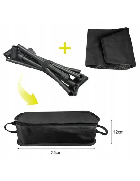 Scaun de pescuit, pliabil, gri sau albastru, material oxford 600D, dimensiuni 65x53x57cm, capacitate 150kg