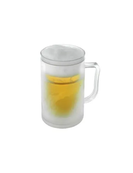 Set 2 x halba de bere cu pereti dubli pentru