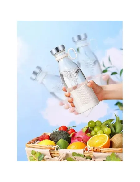 Mini blender portabil cu 6 lame din orel inoxiabil , incarcare usb, 420ml