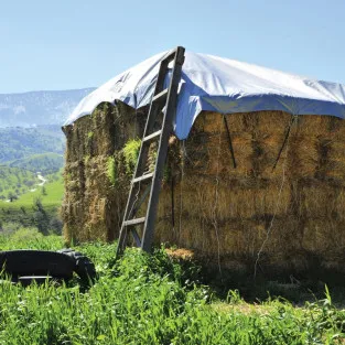 PRELATA CU INELE 80 G/MP, 8x12 M, ALBASTRU 2