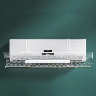 Deflector Aer Condiționat Transparent, Reglabil 53-94 cm, Lățime 18 cm