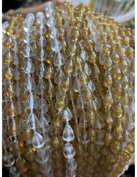 Perdea Muste Margele, 2 culori, cu Bara, 90x200cmx58