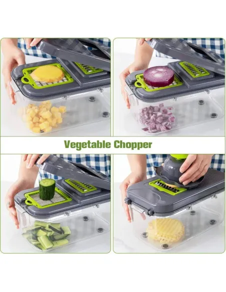 Tocator bucătărie Veggie Slicer pentru legume si fructe cu 22 accesorii