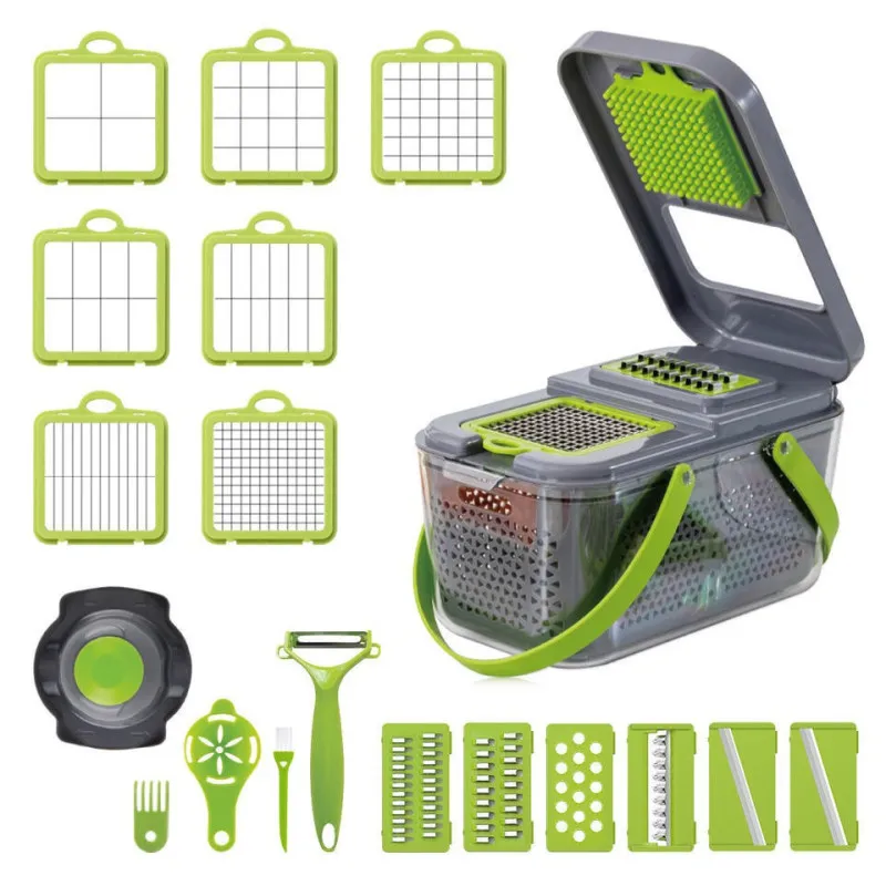 Tocator bucătărie Veggie Slicer pentru legume si fructe cu 22 accesorii