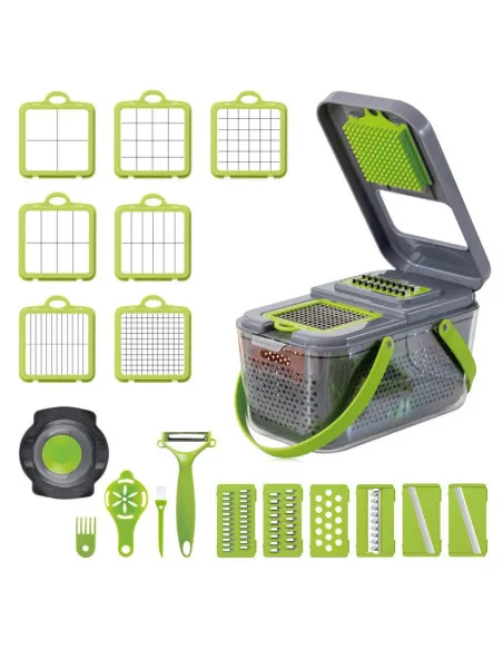 Tocator bucătărie Veggie Slicer pentru legume si fructe cu 22 accesorii
