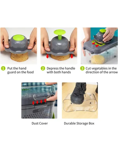 Tocator bucătărie Veggie Slicer pentru legume si fructe cu 22 accesorii