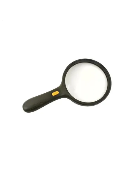 Lupa de mana pentru citit, marire de 1.8x, 3 leduri, lentila suplimenatre cu marire de 5x, neagra