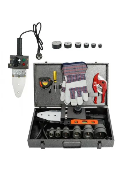 Trusa lipit tevi PPR 2000W + 6 Bacuri , Ciocan electric polipropilena