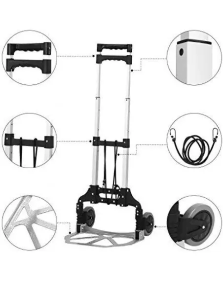 Carucior multifunctional pliabil cu platforma si roti,max 70kg, antialunecare, 100cm