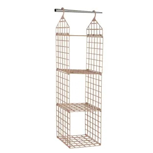 Raft depozitare pliabil , culoare crem , 110 cm 2