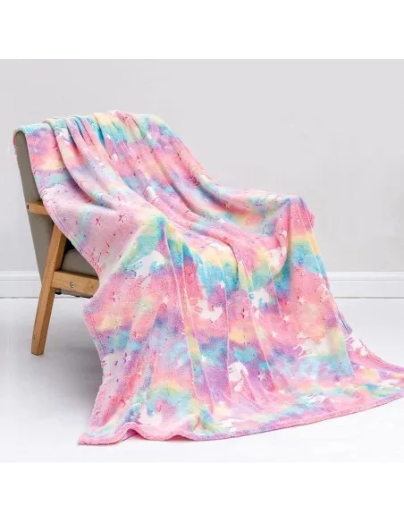 Patura magic blanket pentru copii, luminoasa si pufoasa, efect fosforescent