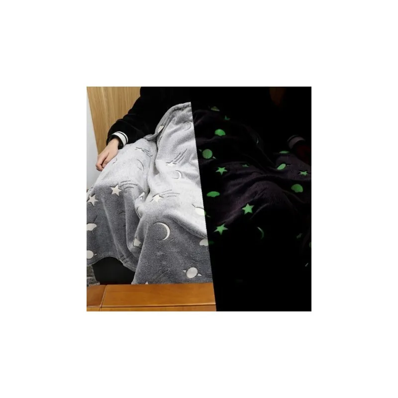 Patura magic blanket pentru copii, luminoasa si pufoasa, efect fosforescent