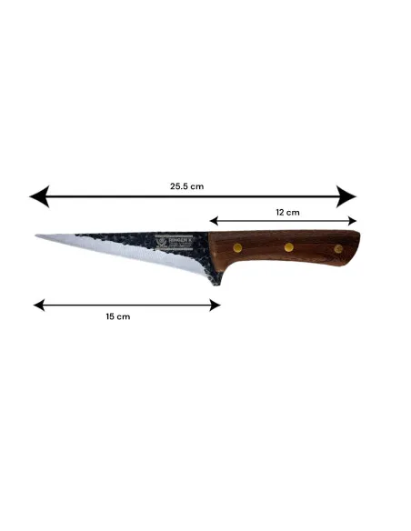 Set 3 cutite cu maner de lemn si satar otel, J2