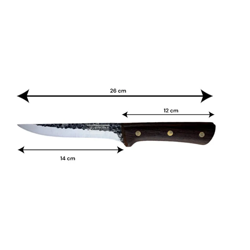 Set 3 cutite cu maner de lemn si satar otel, J2