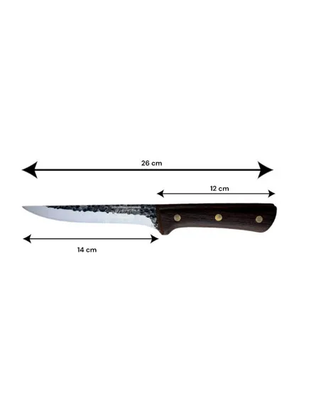 Set 3 cutite cu maner de lemn si satar otel, J2