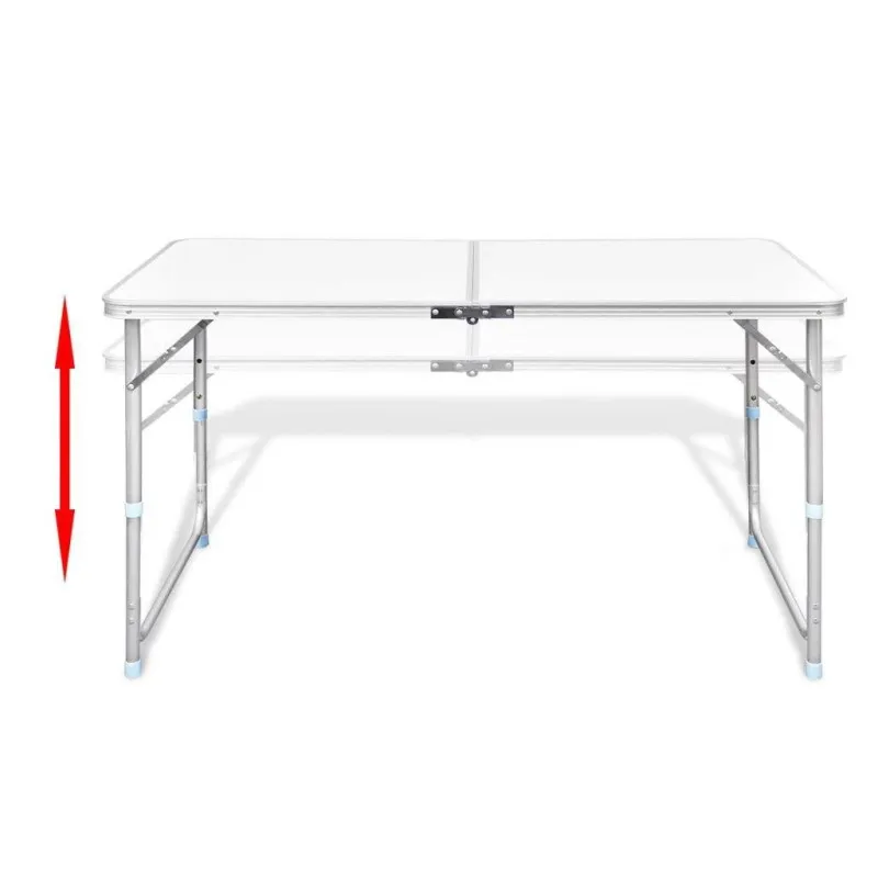 Set camping cu masa reglabila si 4 scaune, MDF