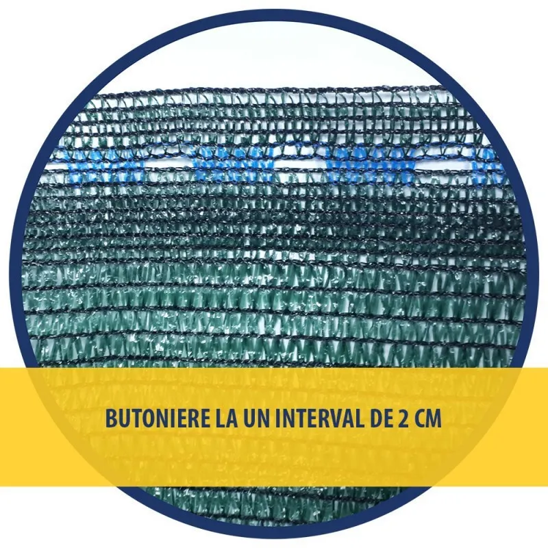 PLASA UMBRIRE 2 x 50 M - VERDE- 40 g/mp
