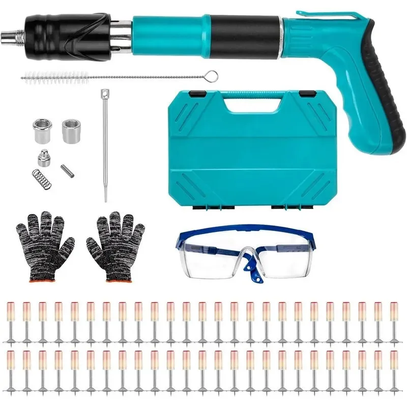 Pistol cuie & nituri, manual, 35 cm, accesorii incluse