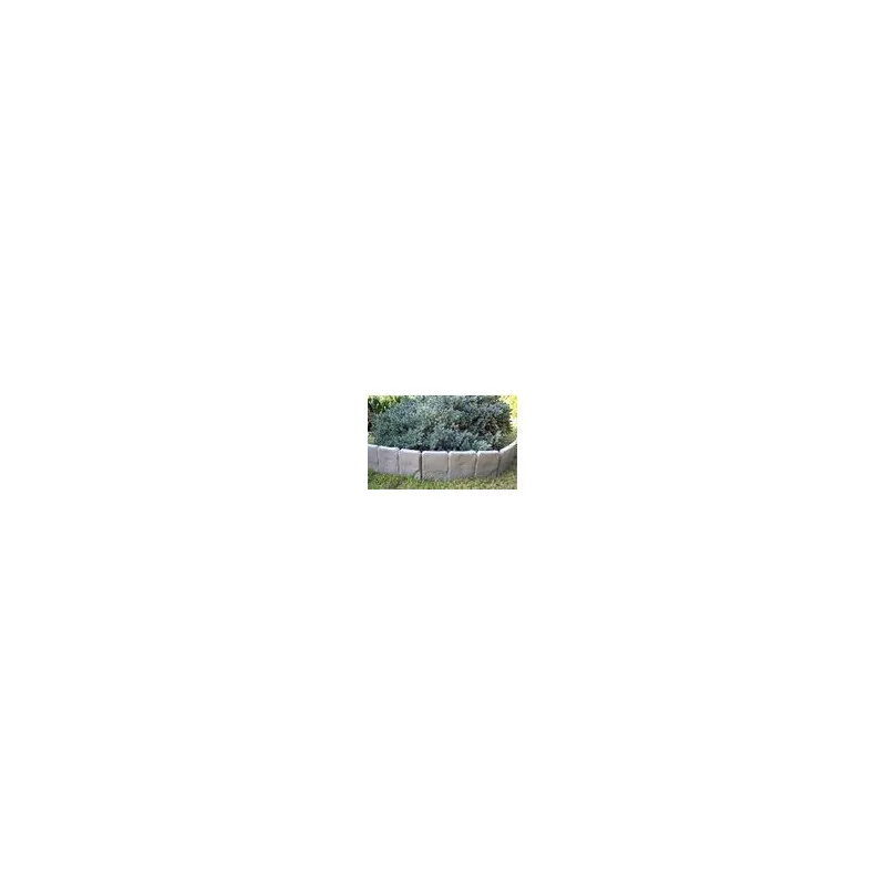 Set 10 x Bordura din plastic cu aspect de piatra