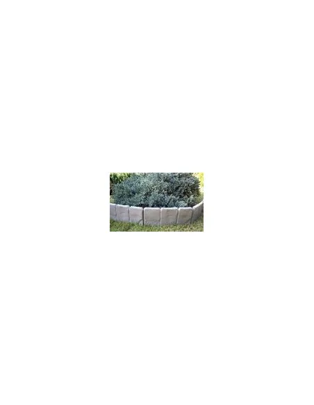 Set 10 x Bordura din plastic cu aspect de piatra