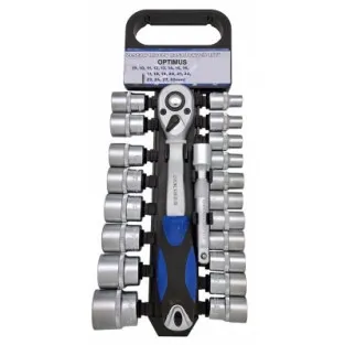RIB-Set 20 Piese, Cheie cu Clichet 1/2", Capete