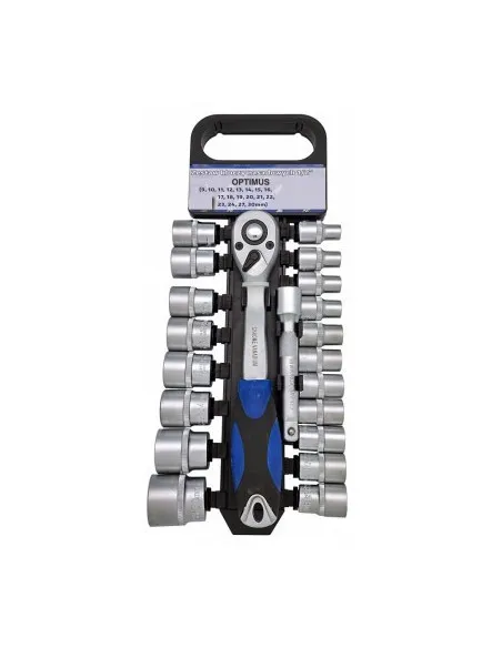 RIB-Set 20 Piese, Cheie cu Clichet 1/2", Capete