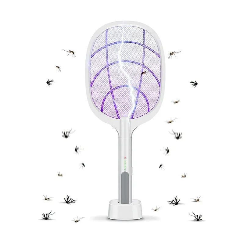 Paletă Electrică Anti-Insecte 3000V, USB, 1200mAh