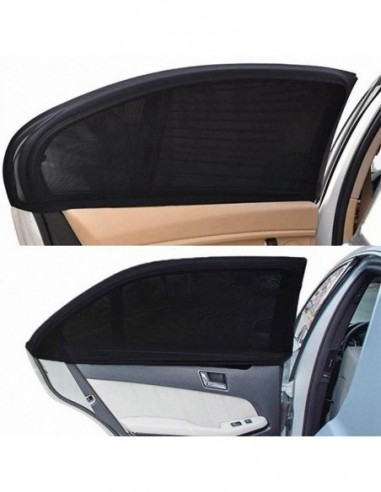 Set 2 x Parasolar negru pentru geamurile auto laterale