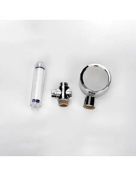 Cap de dus turbo pro, cu elice pentru presiune apa, buton on/off