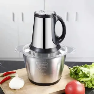 Tocator Electric 300W pentru Carne și Legume, 4 Lame Inox, 5L, Argintiu 2