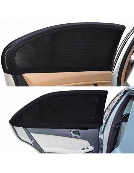 Set 2 x Parasolar negru pentru geamurile auto laterale