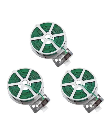 Set 3 x rola cu sfoara de plastic pentru legat plante 50 M