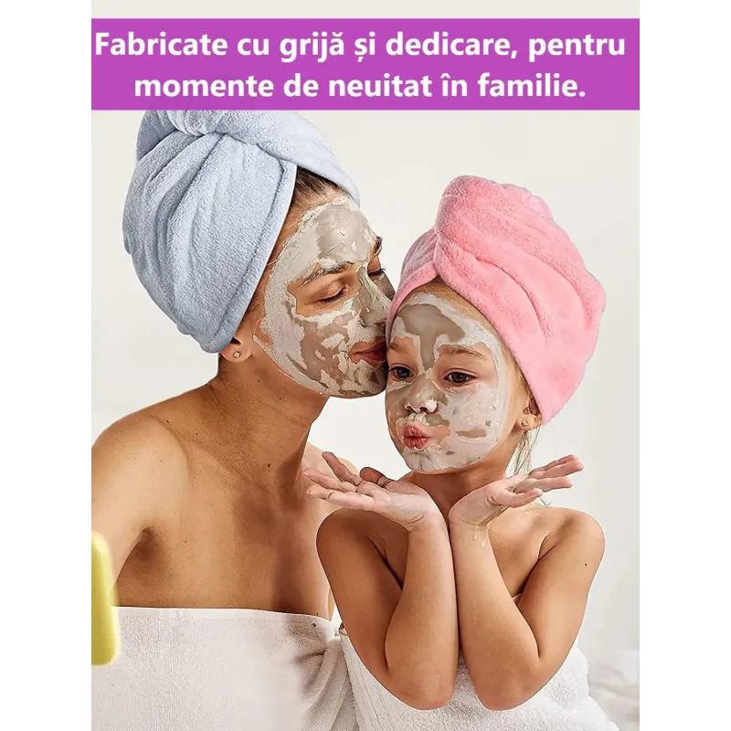 Prosop-turban pentru uscarea părului