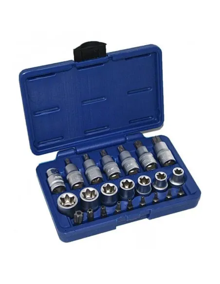 Trusa 23 Chei Tubulare si Biti Profil E Torx 1/2