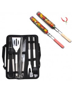 Set 9 ustensile gratar + 2 frigarui reutilizabile