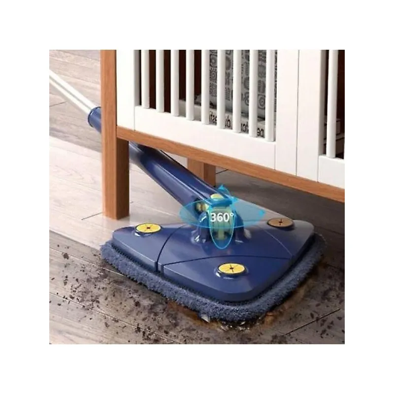 Mop Inovativ CleanMaster, Reglabil, Rotire 360°, Albastru