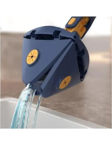 Mop Inovativ CleanMaster, Reglabil, Rotire 360°, Albastru