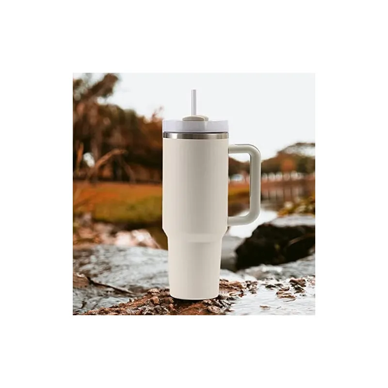 Cană Termică Moollyfox 1200 ml cu Pai Inox și Mâner