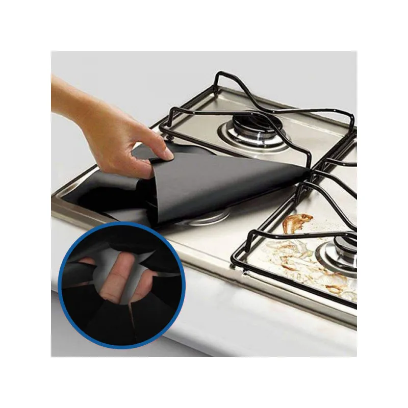 Set 4 folii de protectie aragaz, teflon