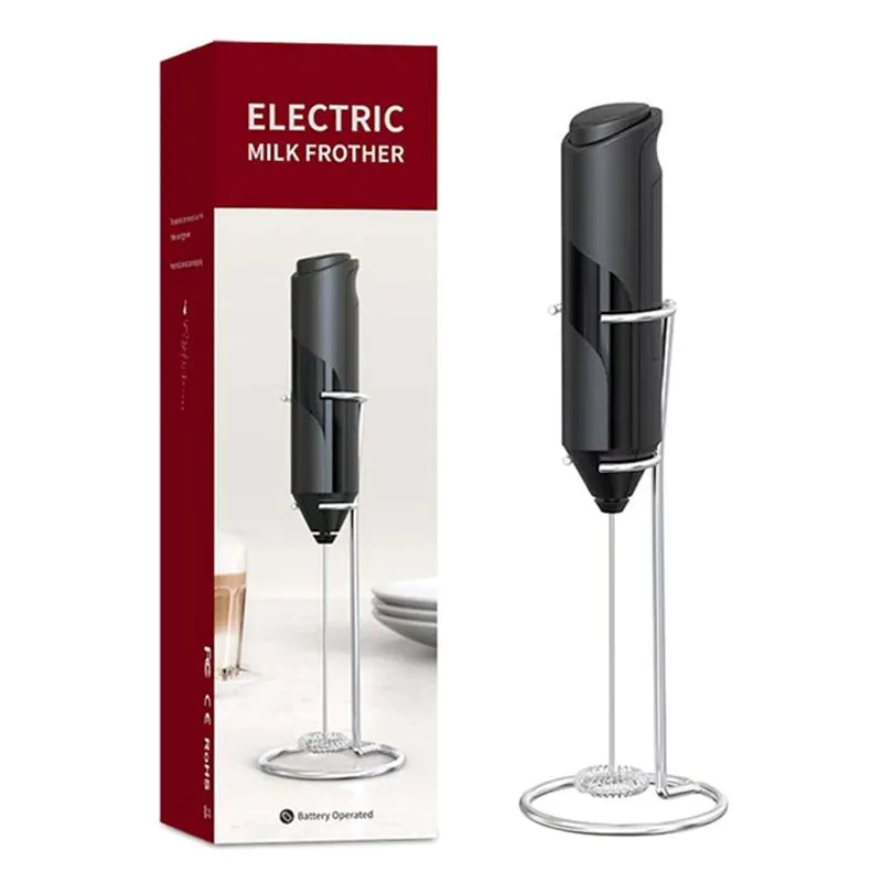 Mixer pentru spuma de lapte si cafea cu suport metalic