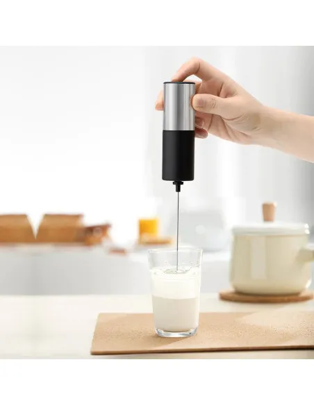 Mixer pentru spuma de lapte si cafea cu suport metalic