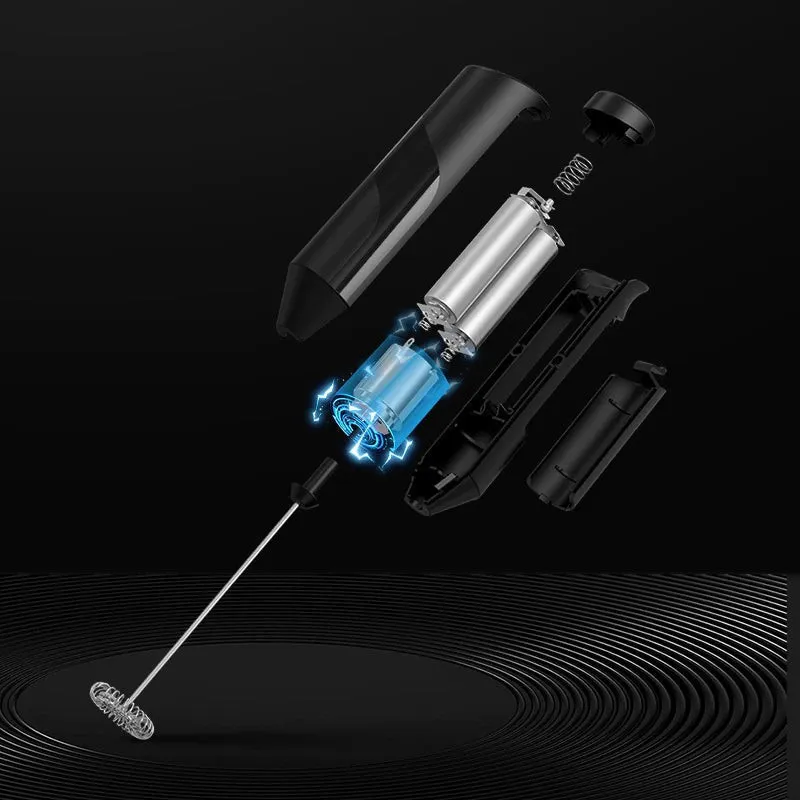 Mixer pentru spuma de lapte si cafea cu suport metalic