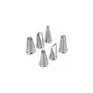 Set 6 duiuri profesionale din inox pentru ornat