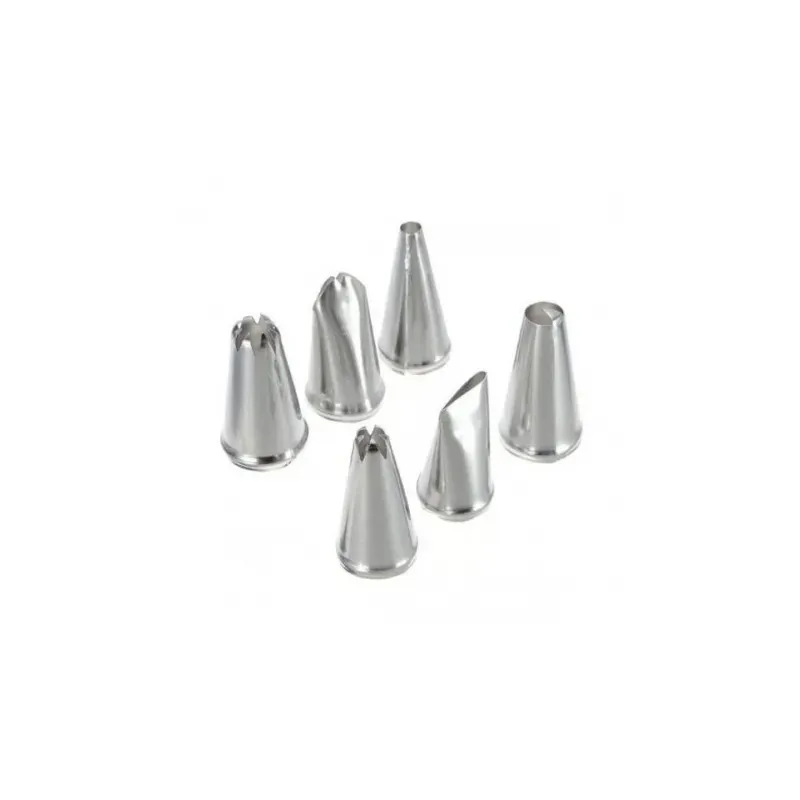 Set 6 duiuri profesionale din inox pentru ornat