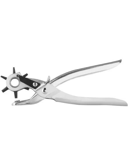 Cleste perforator pivotant cu 6 capete pentru gaurit curele