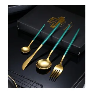 Set 4 tacamuri DeLuxe Roz / Turcoaz, 28.3 x 14.7 2