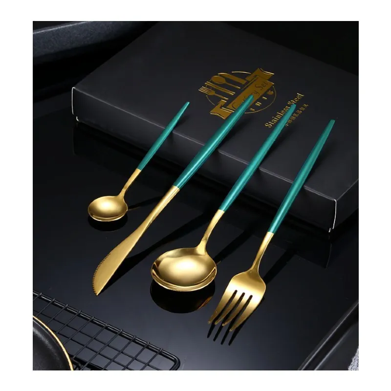 Set 4 tacamuri DeLuxe Roz / Turcoaz, 28.3 x 14.7