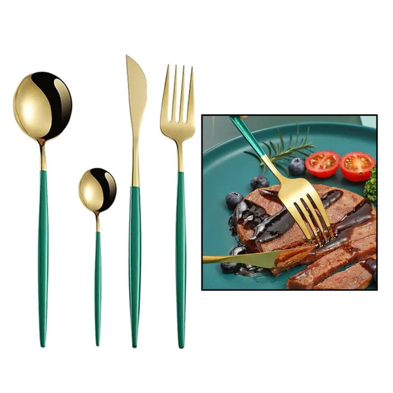 Set 4 tacamuri DeLuxe Roz / Turcoaz, 28.3 x 14.7