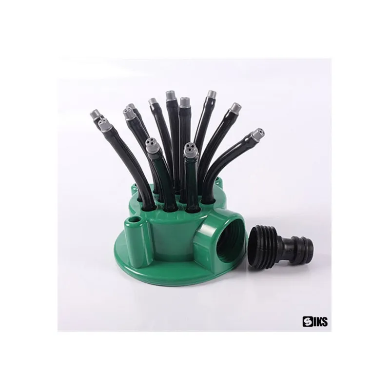 Set Furtun de gradina extensibil 22.5 m cu dispozitiv pentru pulverizarea apei + aspersor de stropit cu 12 duze